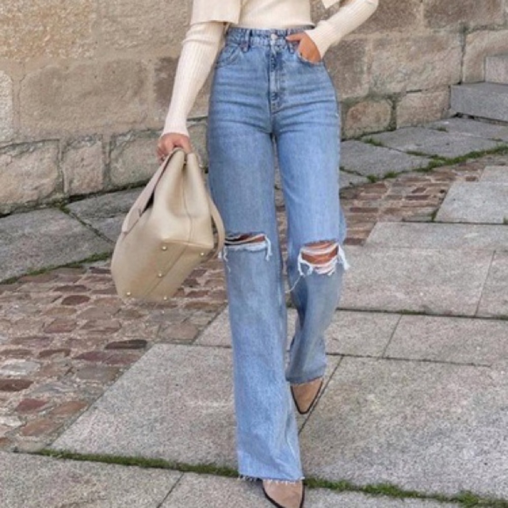 High rise Zara jeans